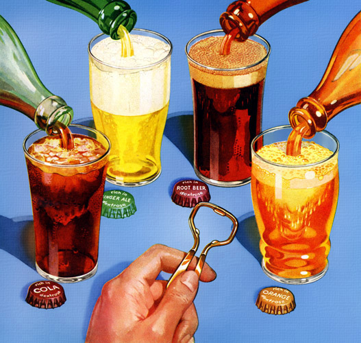 There's nothing "soft" about soft drinks! Vigor abounds in every bottle!